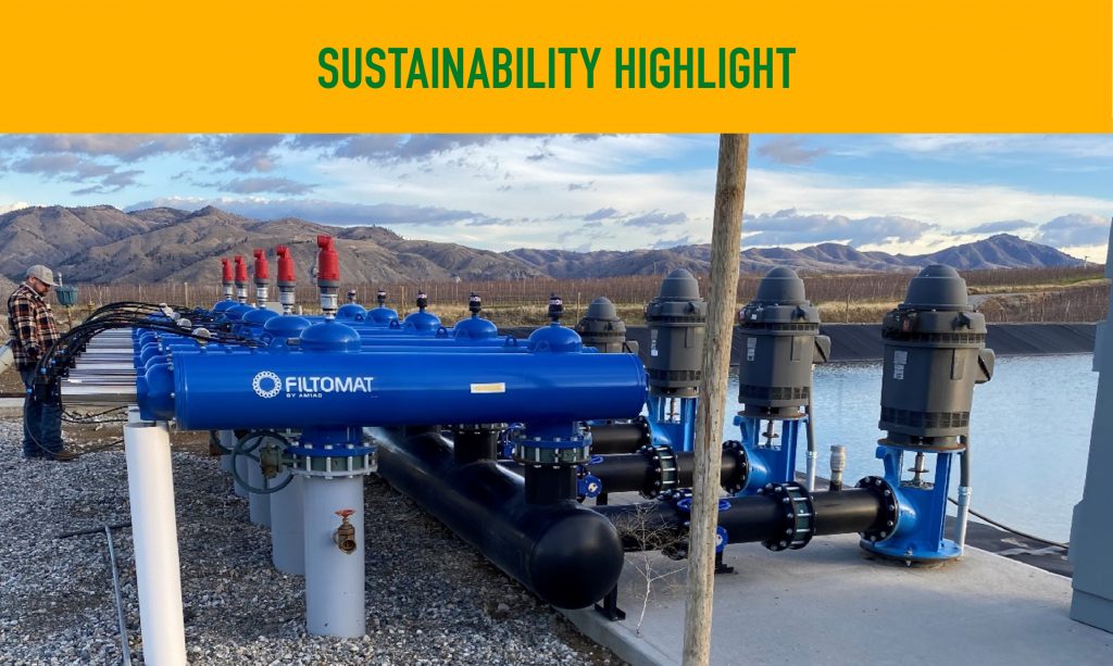 AgIS Capital is currently undergoing a water conservation project in Washington by applying irrigation water in three ways.  These systems have been designed so that the least amount of irrigation water will be used to produce high yields of premium quality fruit, while significantly reducing food waste from heat damage during the Summer months.